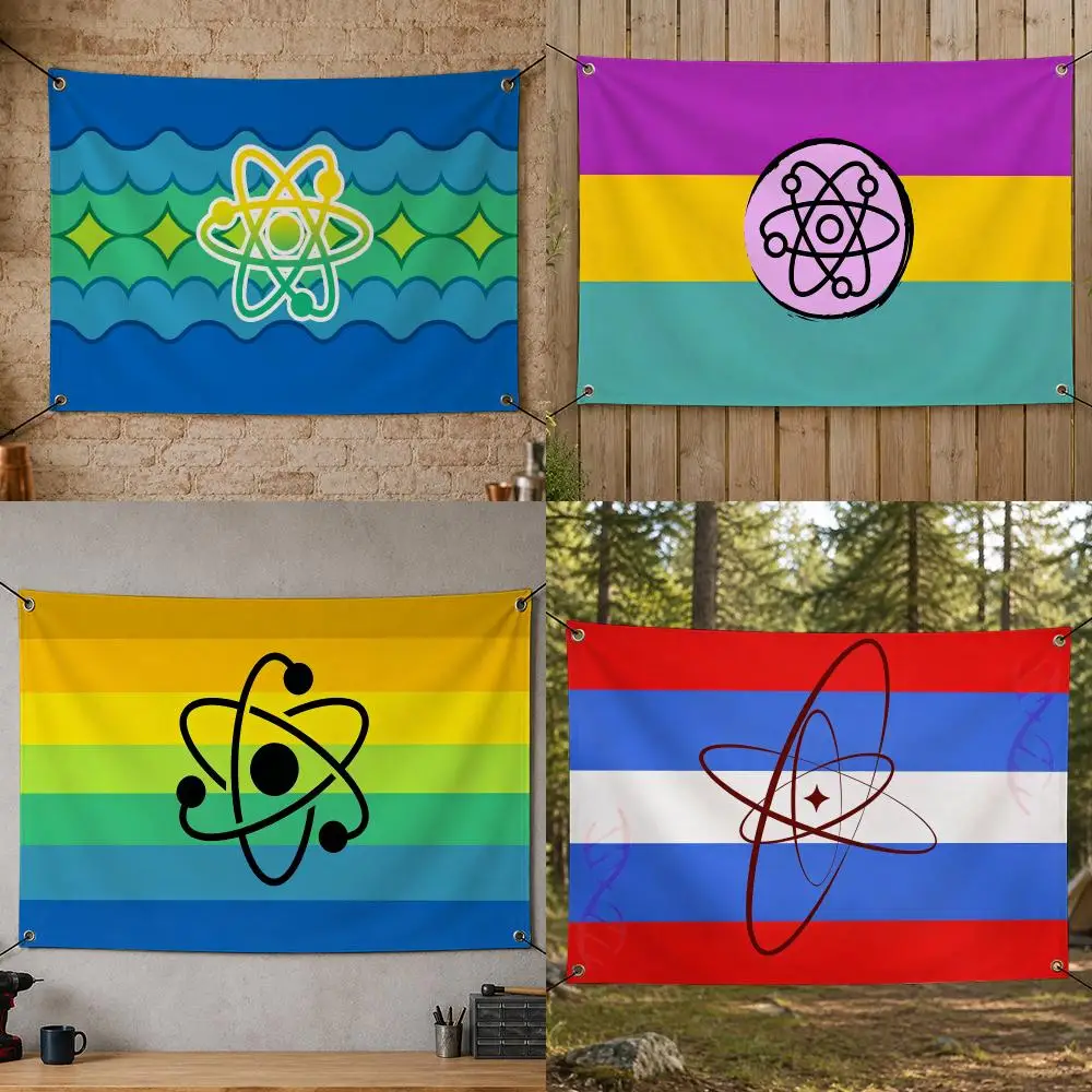Science C-Chemistry Persona Flags Flag Banner for Bedroom Dorm Party Home Living Room Game Room Gift