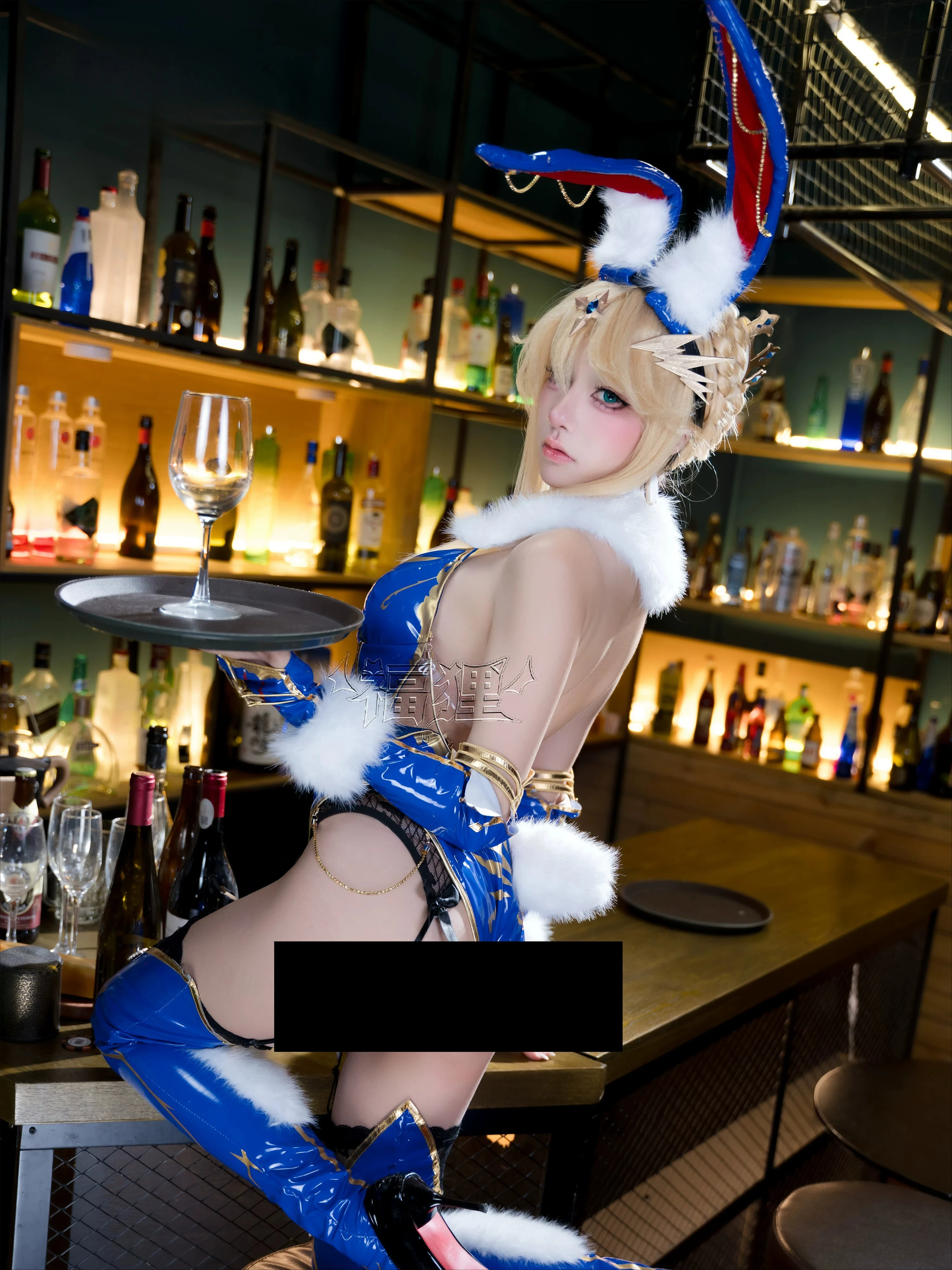 FGO Lancer Artoria Bunny Girl  - Anime Cosplay Bunny 评论和价格