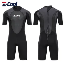 3mm Men Short Sleeve Scuba Wetsuit Neoprene Wetsuit Surfing Sun Protection Warm Snorkeling Full Body Diving Surfing Suit