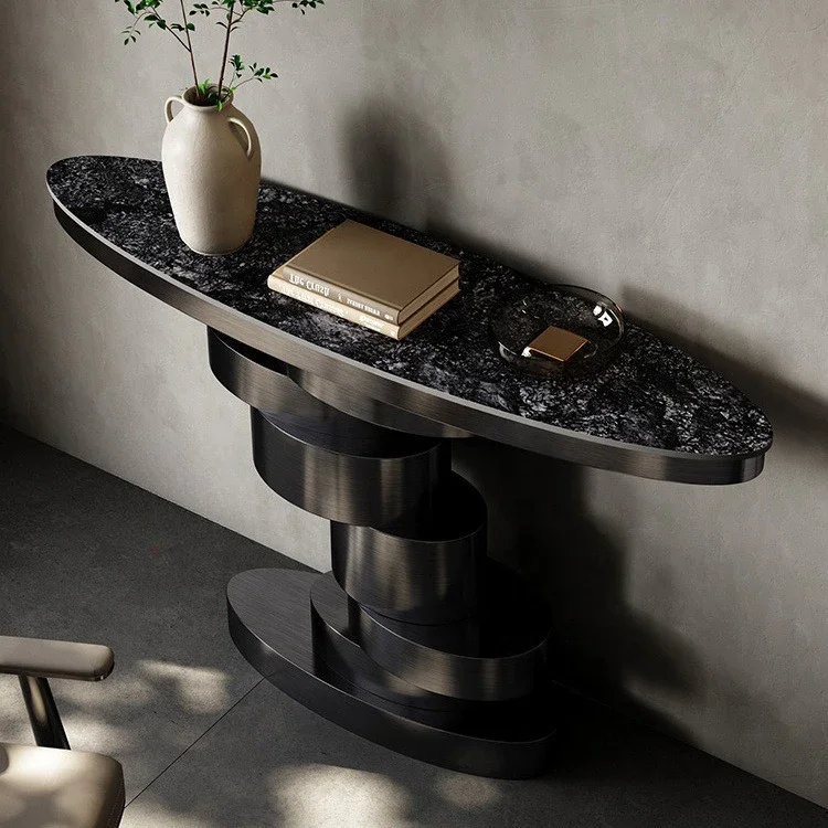 Light luxury high-end entrance table modern living room designer creativity