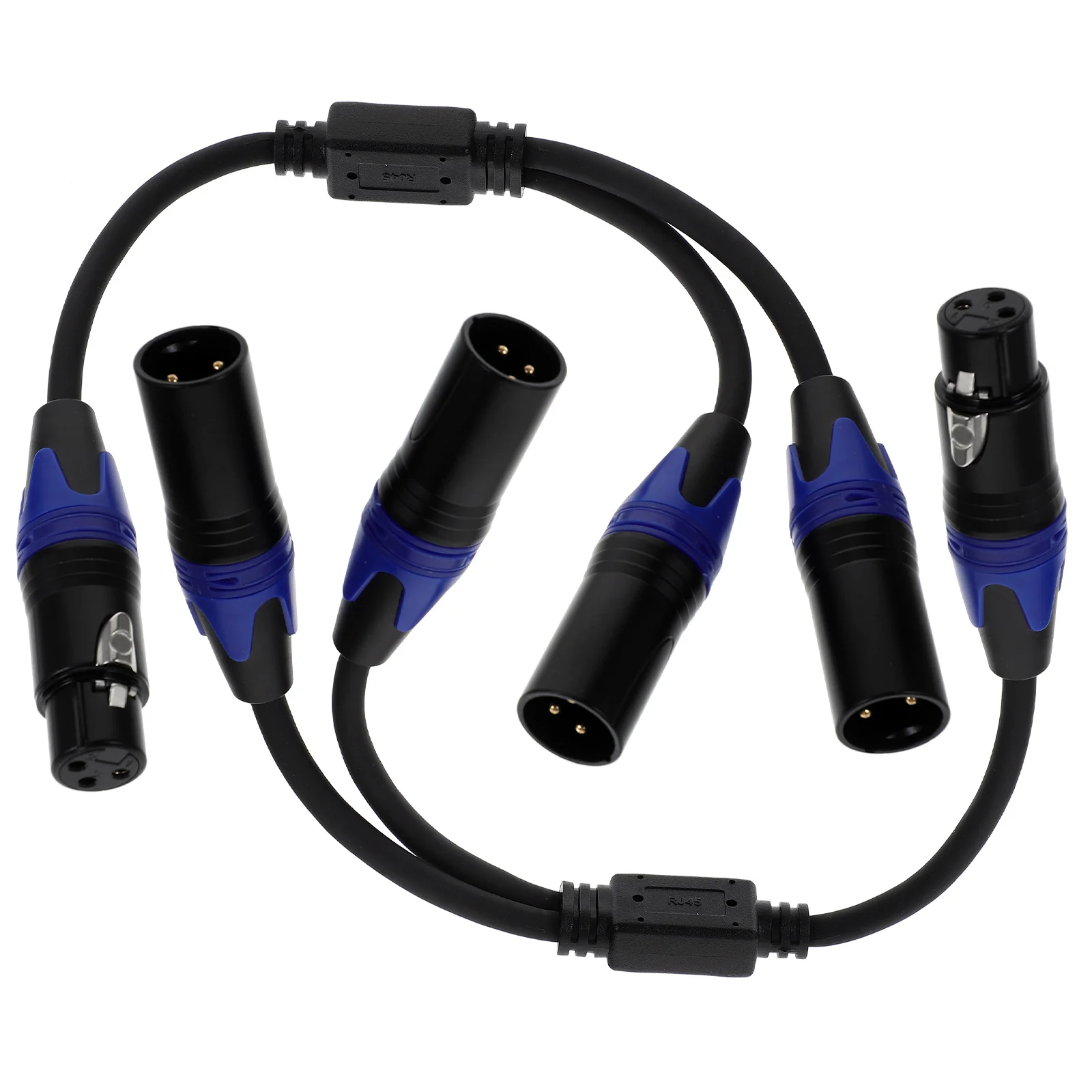 

2 шт. Xlr кабель «папа» на двойной «мама» 3-контактный разветвитель шнура микрофона для аудиооборудования студийная запись Xlr патч-кабель