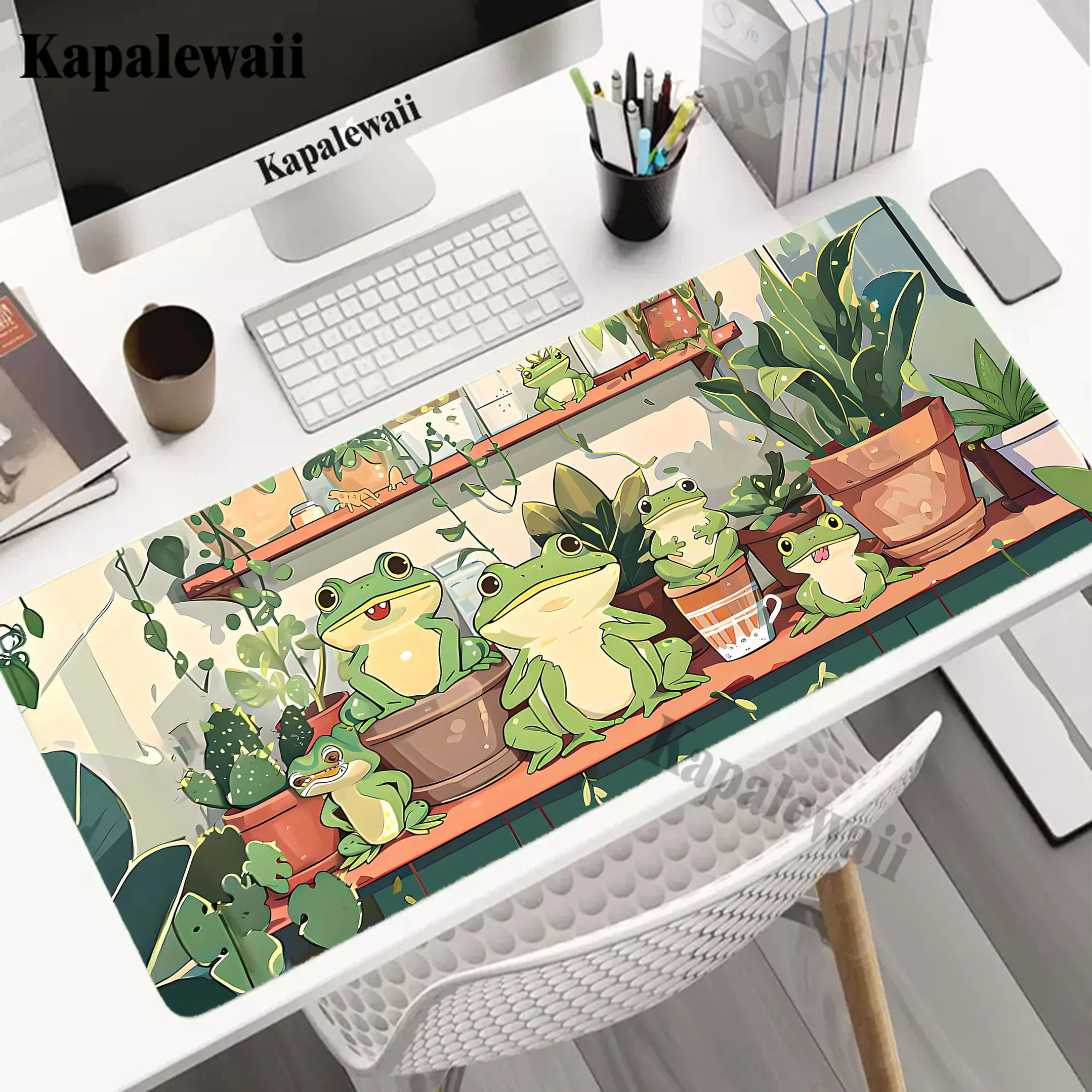 Kawaii Cat Mouse Pad 900x400mm Pc Gamer Mousepad Rubber Mouse Mat Gaming Speed Keyboard Pads Notebook Office Rubber Desk Mat