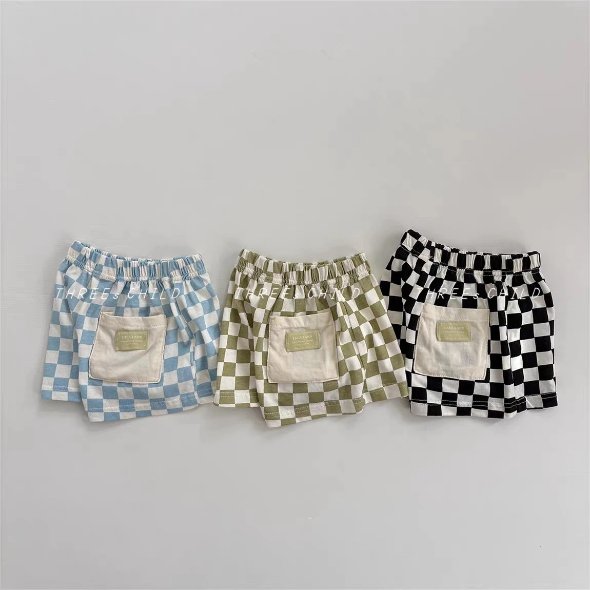 

2026 Summer New Children Loose Plaid Shorts Boys Girls Casual Shorts Baby Thin Cotton Beach Shorts Fashion Kids Clothes