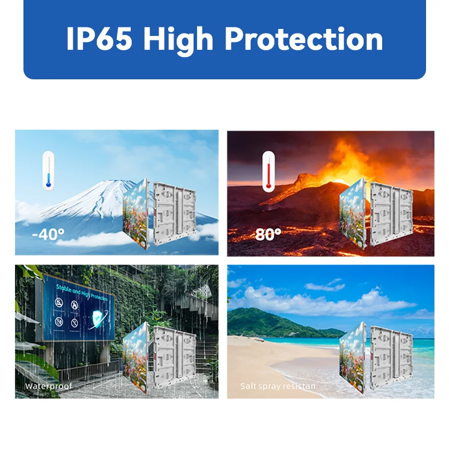 Customizable Fixed SMD P4.44 P5.7 P6.67 P8 P10 Waterproof Giant Disp y Outdoor LED Advertising Screen 3D Digital Billboard