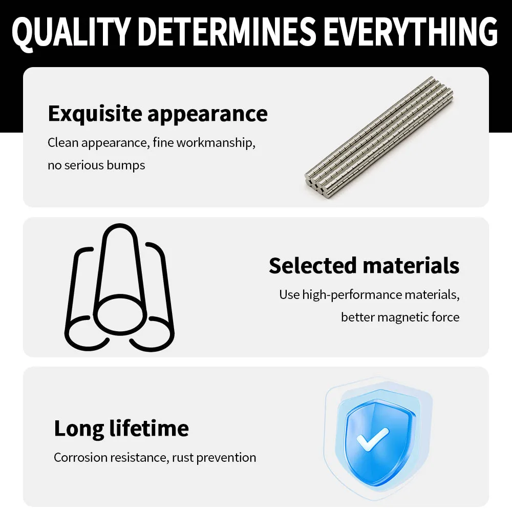 2X2MM Super Powerful N35 NdfeB Permanent Magnetic imanes Strong Round Neodymium Magnet Refrigerator Magnets