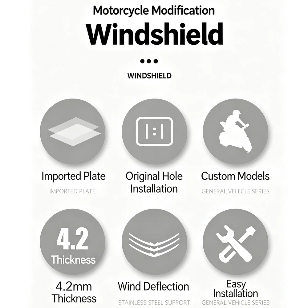 For CFMOTO 700MT 800MT-X 1000MT-X Motorcycle Front Windshield Waterbird Style High 800MTX 1000 MTX Style Modified Windshield