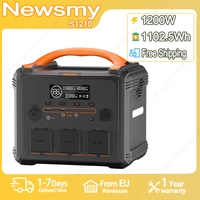 Newsmy S1210 Portable Power Station 1200W Solar Generator 1102.5Wh Lifepo4 Battery Home Backup Outdoor Camping Mobile power