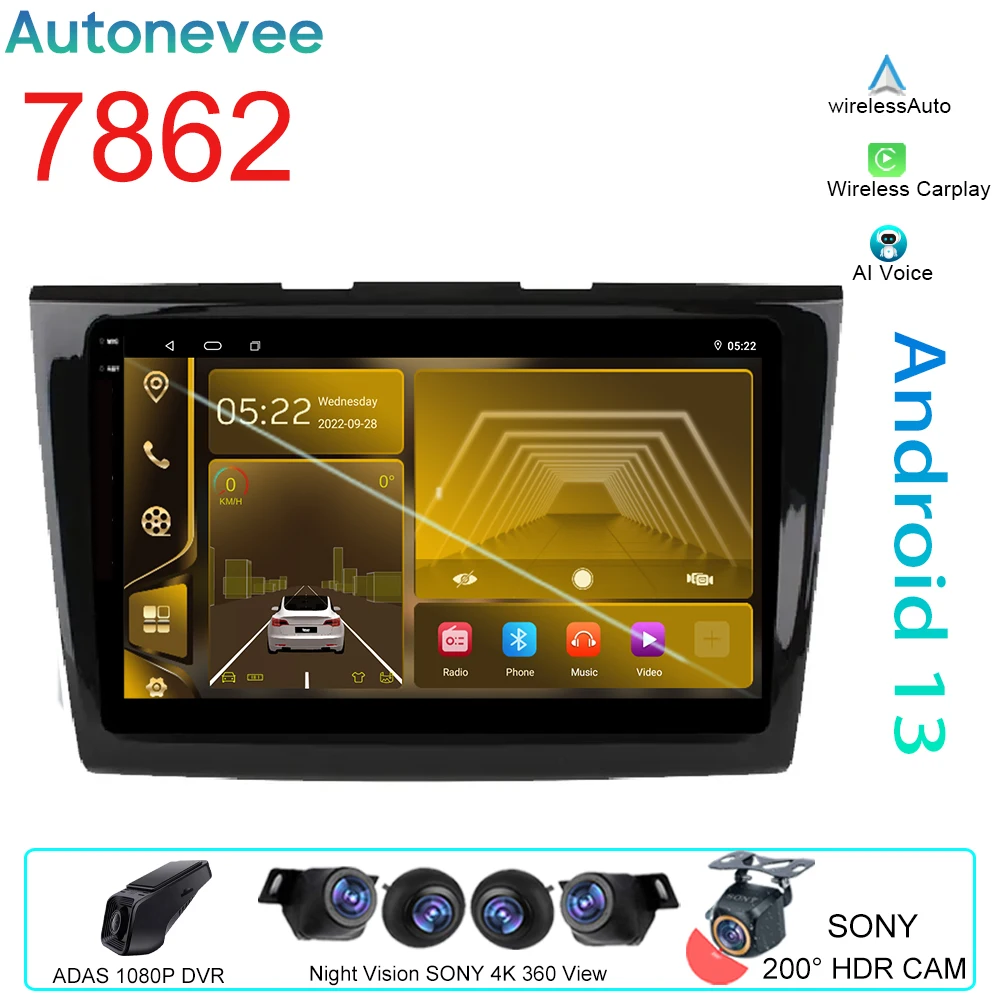 

4G For FORD TAURUS 2015 2016 2017 2018 WIFI Multimedia Player Video Radio Android Auto Carplay BT Navigation Stereo No 2din DVD