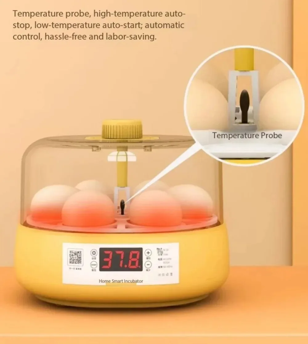 Small Household Automatic Intelligent Water Bed Egg Incubator for Rutin Chicken Parrot Bird Eggs Hatching Tool