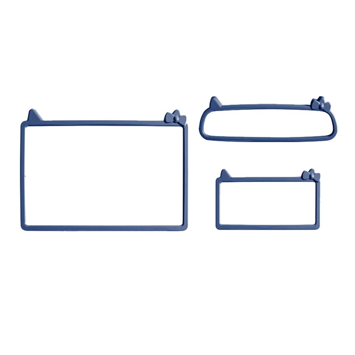 

A15Z-3PCS Blue Car Instrument + Navigation Screen + Interior Mirror Protective Frame Trim for BYD Dolphin Mini / BYD Seagull