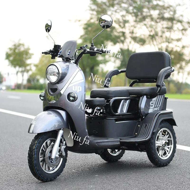 2021 10inch fastest old people disabled 48V/60V 20AH tricycle 3 wheel 500W electric mobility scooter