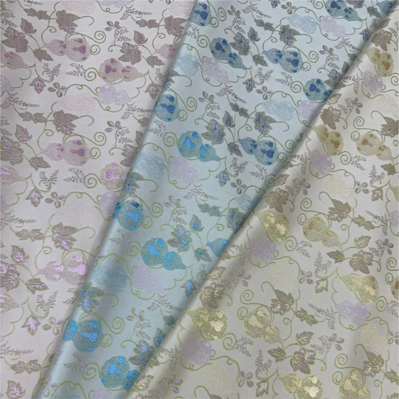 The fabric of new Chinese-style short-sleeved vest dress made classic jacquard imitating brocade