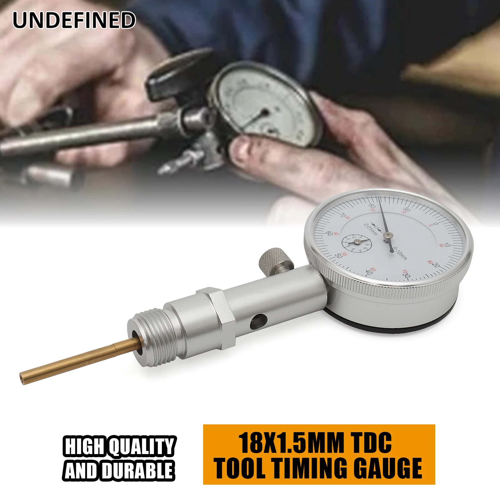 Silver Motorcycles Accessories Top Dead Center TDC Tool Timing Gauge 14MM 18MM Thread For Triumph Honda BMW Kawasaki Suzuki