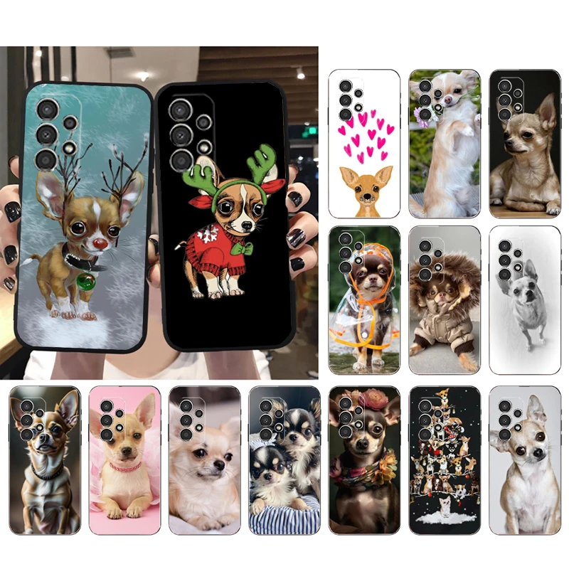 Funda de teléfono para cachorro de Chihuahua, carcasa para Samsung Galaxy A52S, A04S, A21S, A33, A23, A13, A14, A32, A52, A53, A54, A51, A71, M51