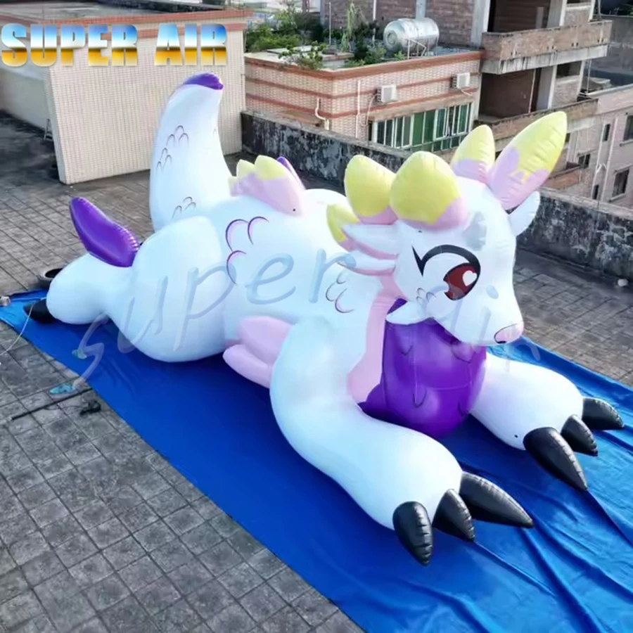 Unicornio inflable de personaje de dibujos animados de aire de demanda activa a la venta