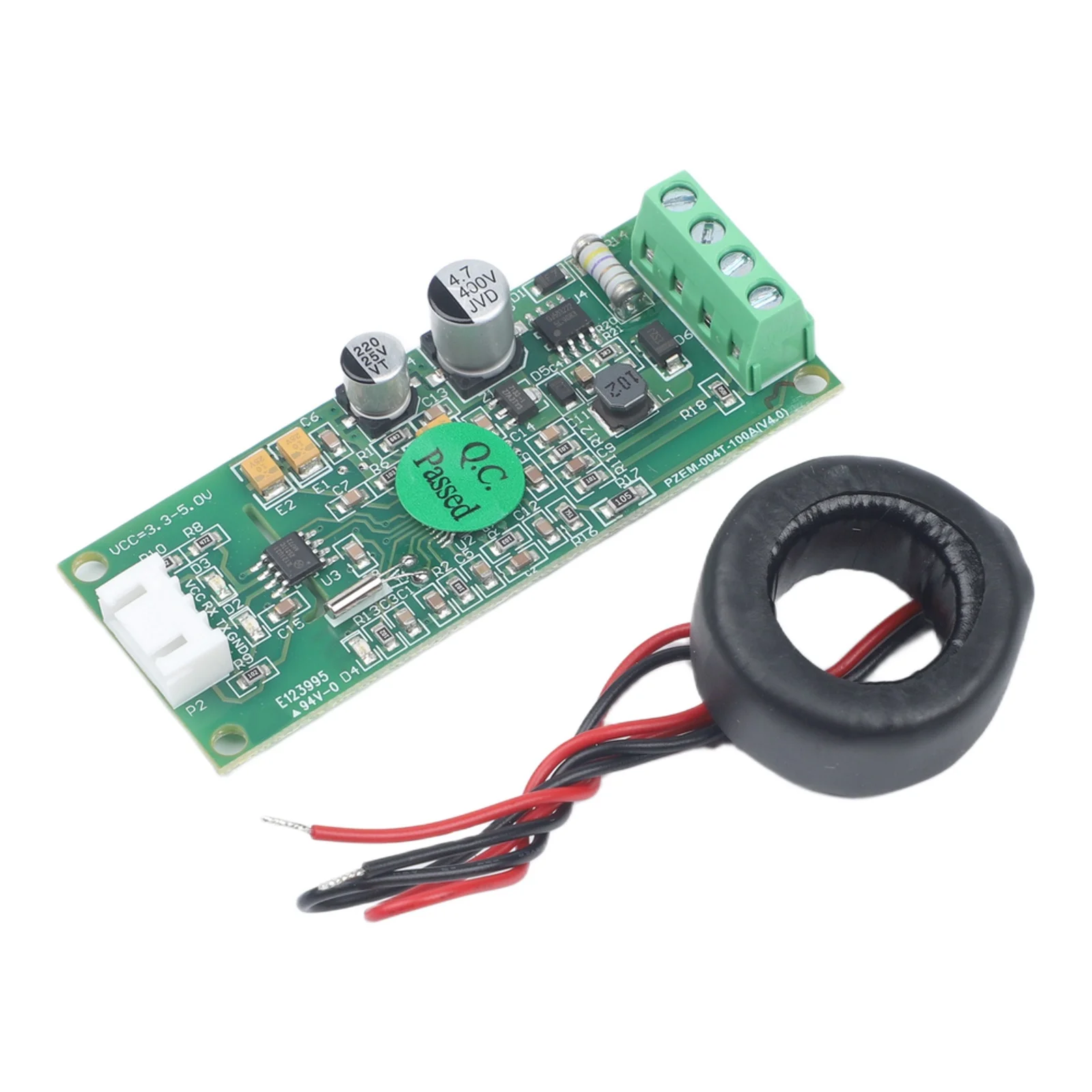 100A Power Energy Meter with 80V 260V Voltage Monitoring and 0.1Hz Frequency Accuracy for Reliable Electrical Data Collection