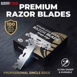 10/100PCS Single-sided Razor Blades Men's Safety Shaver Stainless Steel Manual Razor Blade Barbershop Styling Shaving Supplies