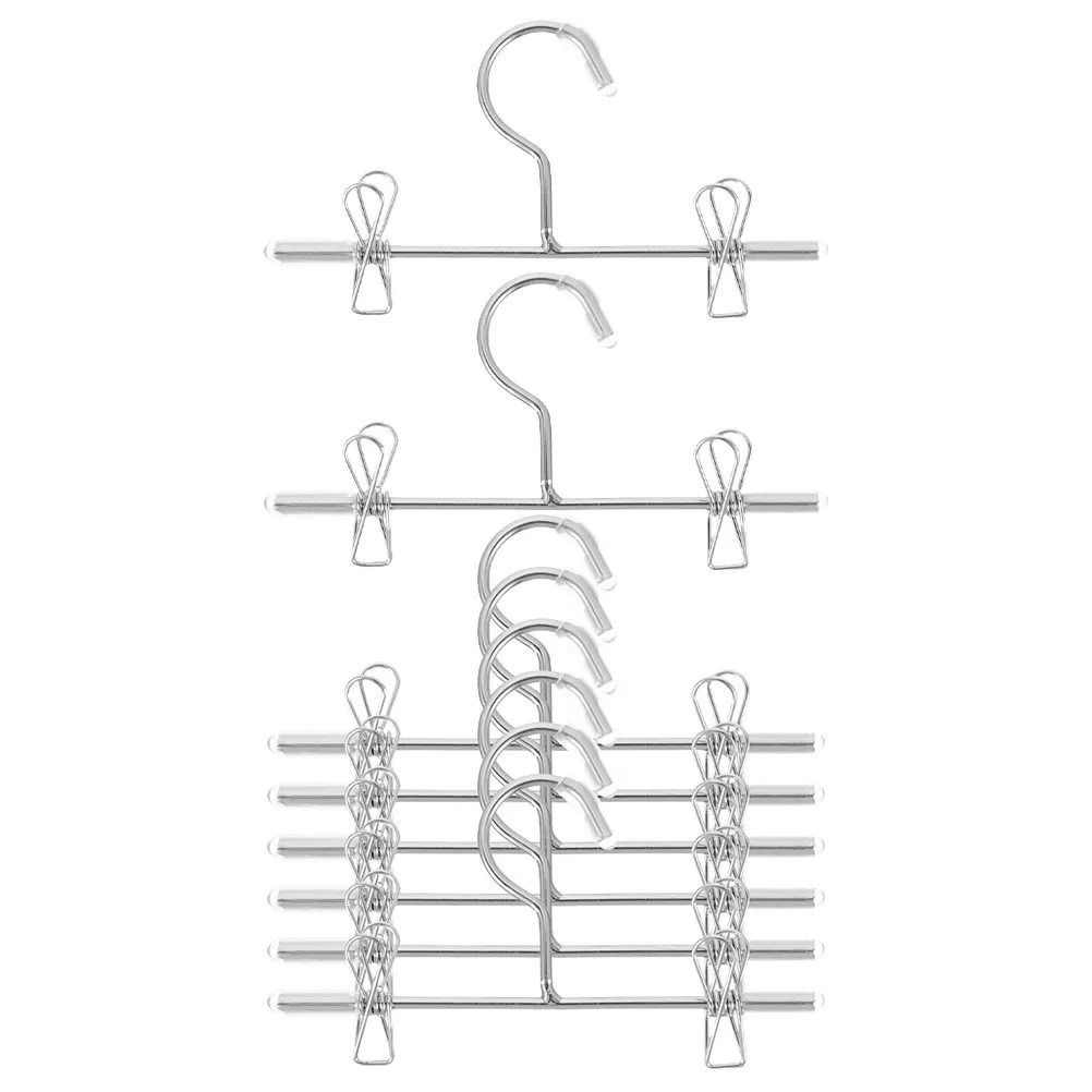 

8Pcs Mini Metal Clothes Hangers for Storage Organizer Wire Rack Wardrobe Holder Tiny Outfit Display Accessories