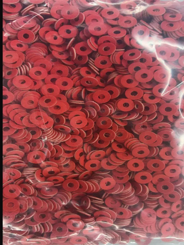 Sale 1000 Pcs 3mm Practical Red Motherboard Screw Insulating Fiber Washers