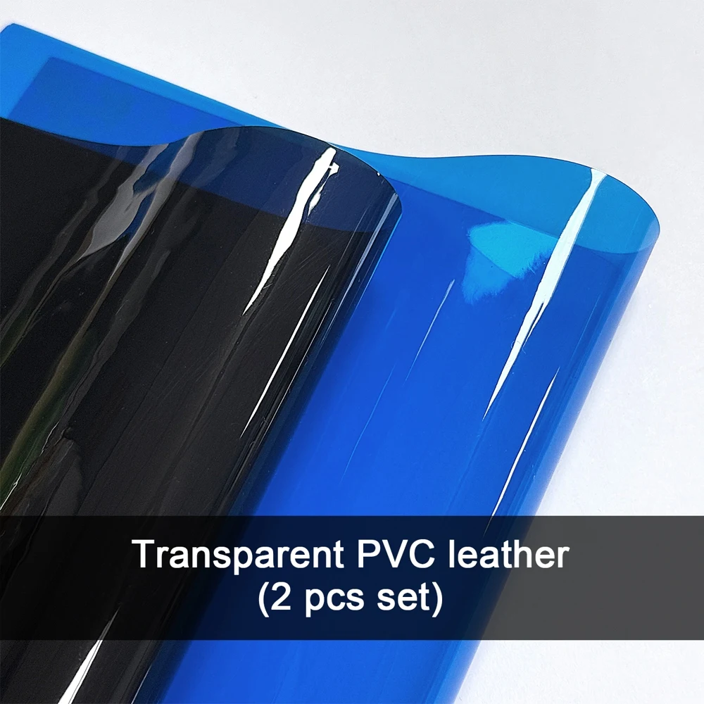 Pcs 0.3mm Colored PVC Roll 50x120cm, Waterproof Glossy Sheet for Sewing Bow Handbag DIY Crafts