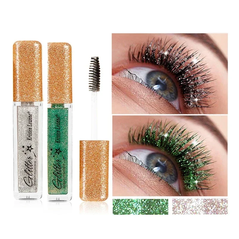 7 Colors Glitter Mascara Quick Dry Long Lasting Waterproof Curling Thick Shiny Eyelash Eye Lash Mascara for Makeup Cosmeticos