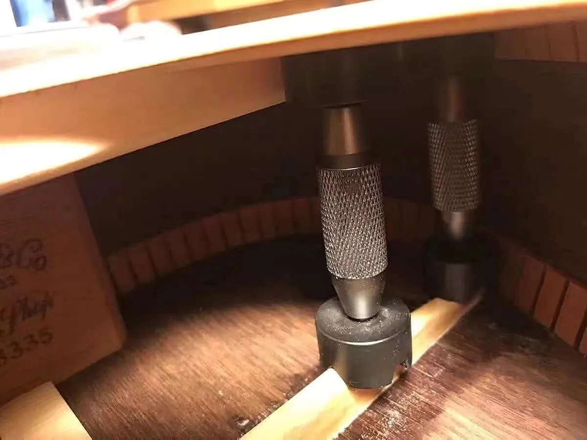 

Guitar Brace Jack Repair Tool Aluminum Alloy Rubber Musical Instrument Accessories for Folk Acoustic Guitars Soundboard Brace