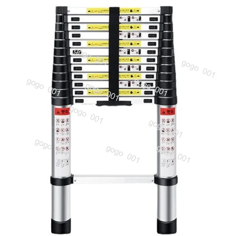 Aluminum Telescopic Ladder for Home & Engineering – Multi-Function Folding Straight Ladder, Thickened Extension Step