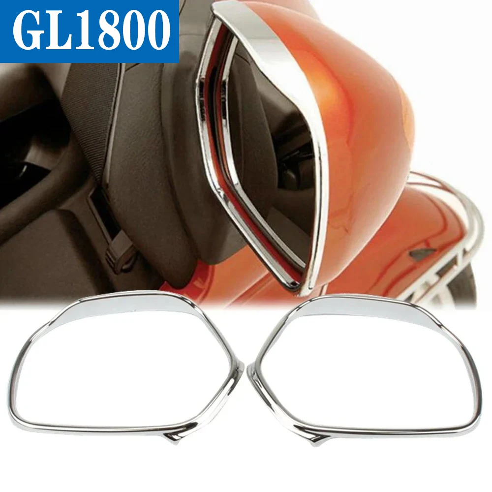

FOR Honda Goldwing GL1800 2001-2011 Motorcycle Chrome Mirror Trim Rear View Side Mirrors Decoration Cover Accessories for GL1800