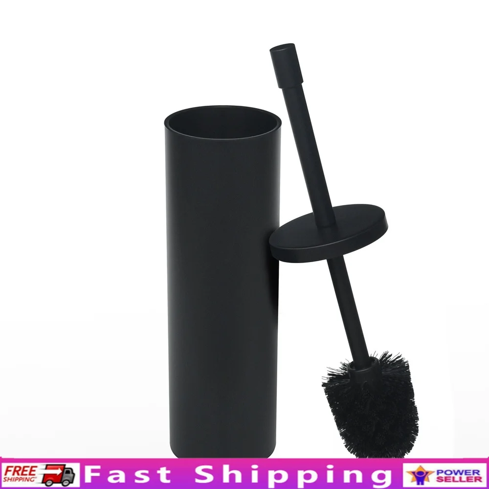 

Стильный металлический держатель для туалетной щетки, матовый черный, отдельно стоящий, тонкий дизайн, прочная стальная конструкция, легкая чистка, съемный