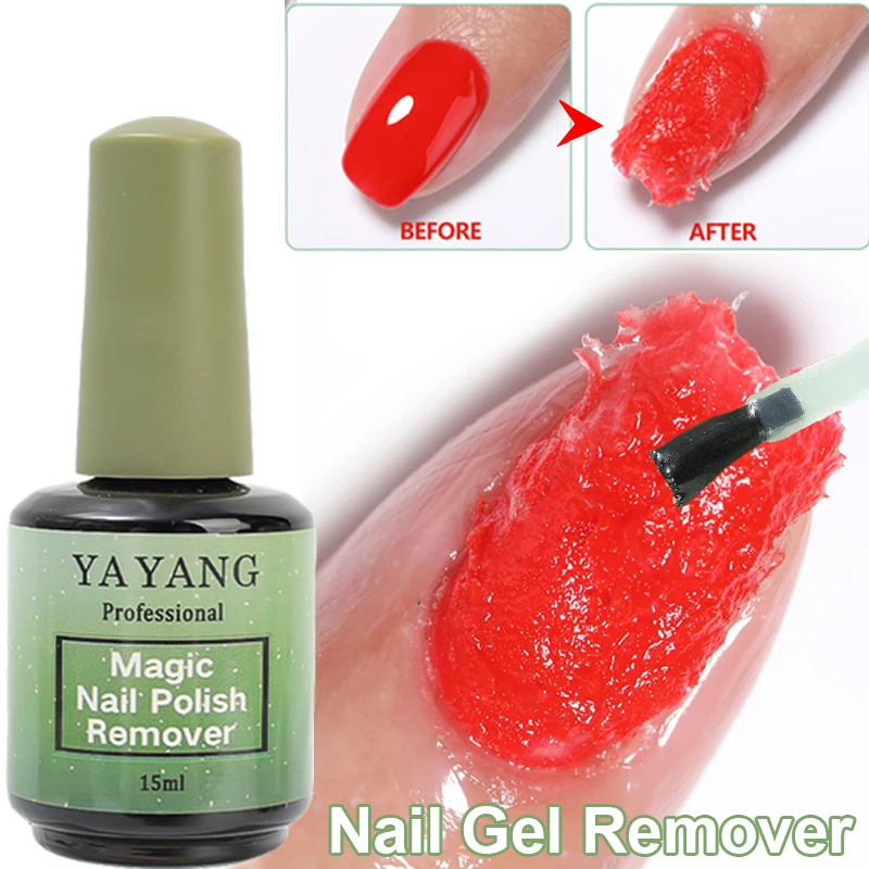 Magic Burst Remover Gel Soak Off Nail Polish Not Hurting Acrylic Clean Degreaser for Nail Art Gel Polish Remove Tool Manicure