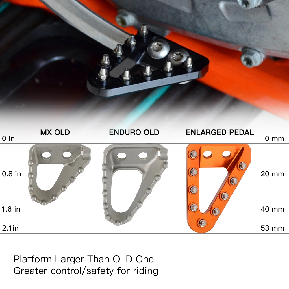 Brake Pedal Plate Shift Lever Tip For KTM 125 200 250 300 350 400 450 500 EXC EXCF SX SXF XC XCF XCW XCFW TPI SD 6D 2017-2022