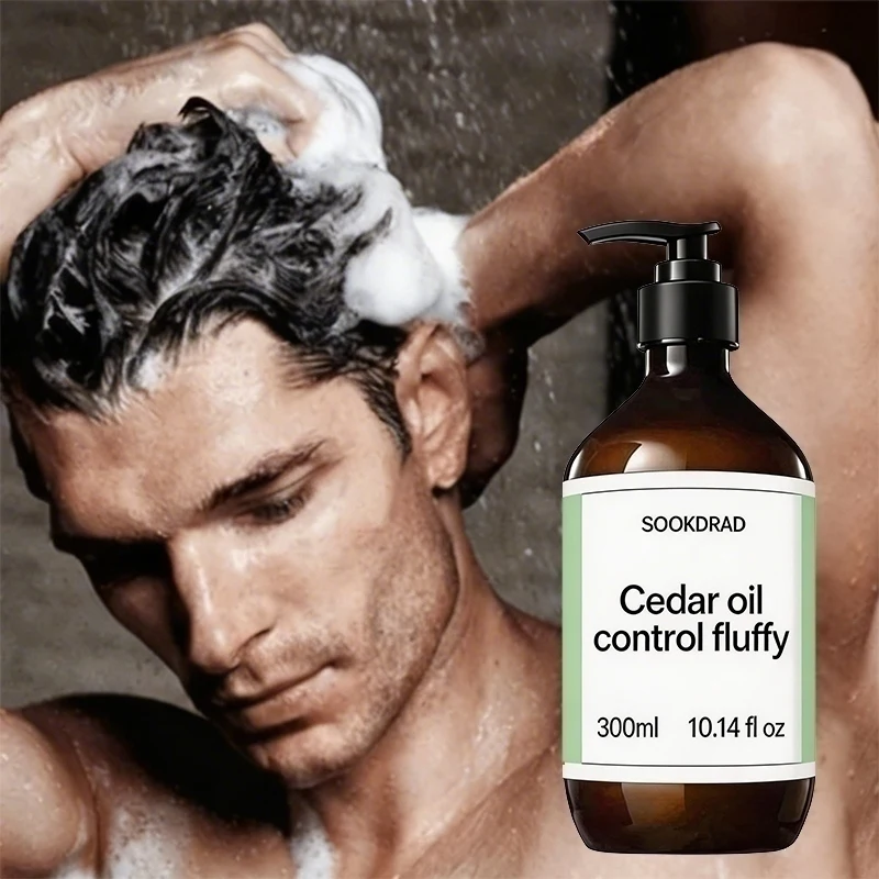 

Cedar Oil Fluffy Shampoo, Refreshing Scalp, For Oily Hair, Travel Friendly, 300ml