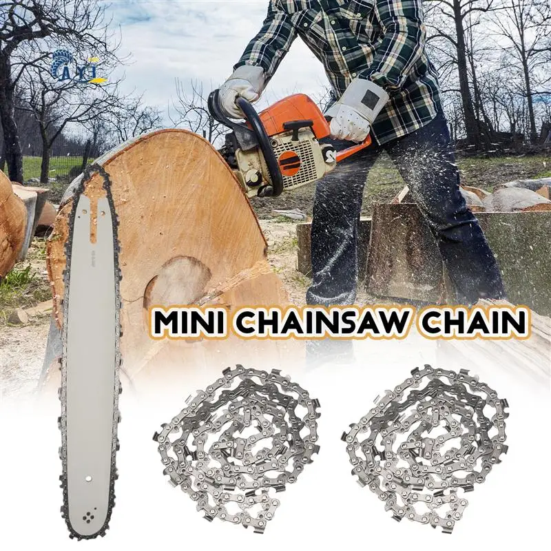 

AY03-16 Inch Chain Saw Guide Bar With 3Pcs Chains For STIHL 009 012 021 E180 MS180 MS190 MS250