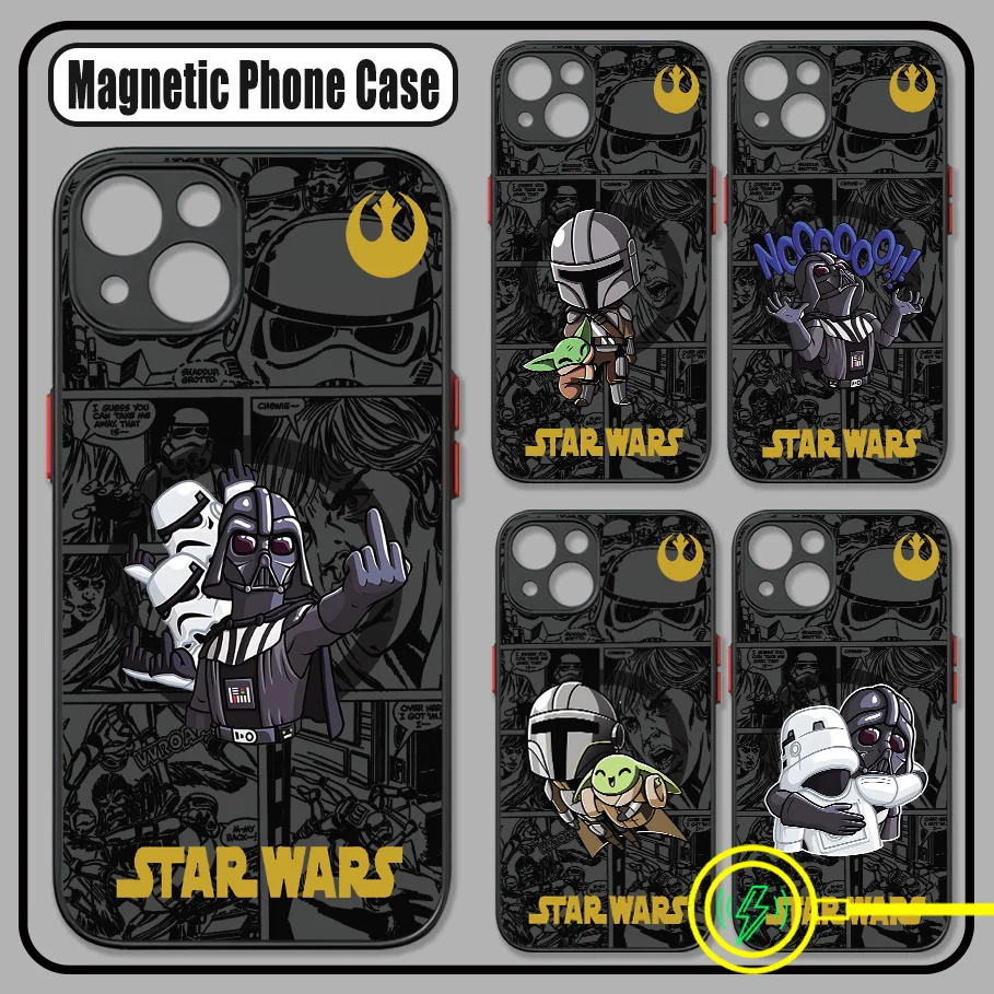Hot Movie Stars W-Wars Phone Case For Samsung Galaxy S25 S24 S23 S22 S21 S20 FE Plus Ultra 5G Matte Magnetic