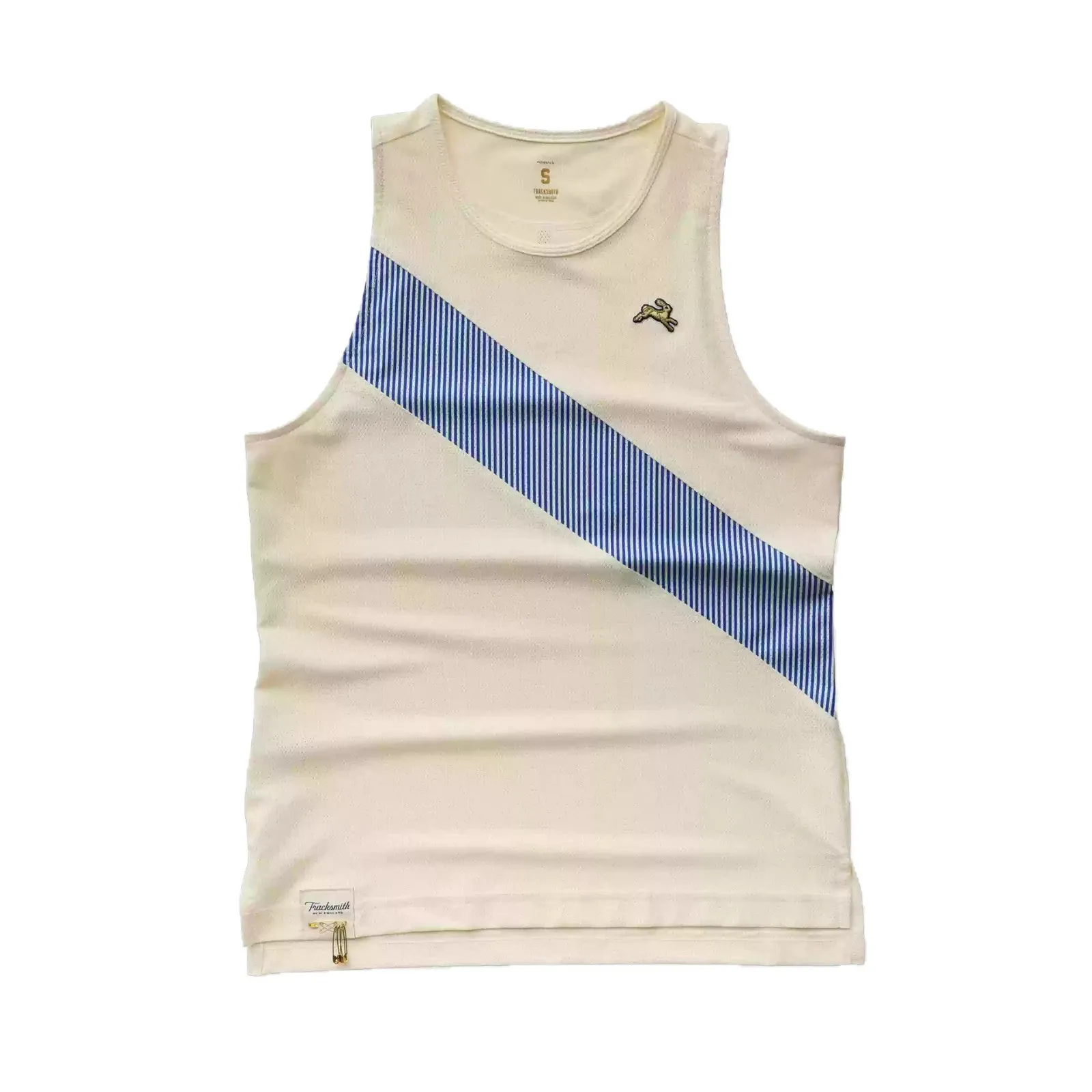 Tracksmith Running Rabbit Women's Summer New Arrival Color-Blocked Patchwork Design Tank Top Loose-Fit Set