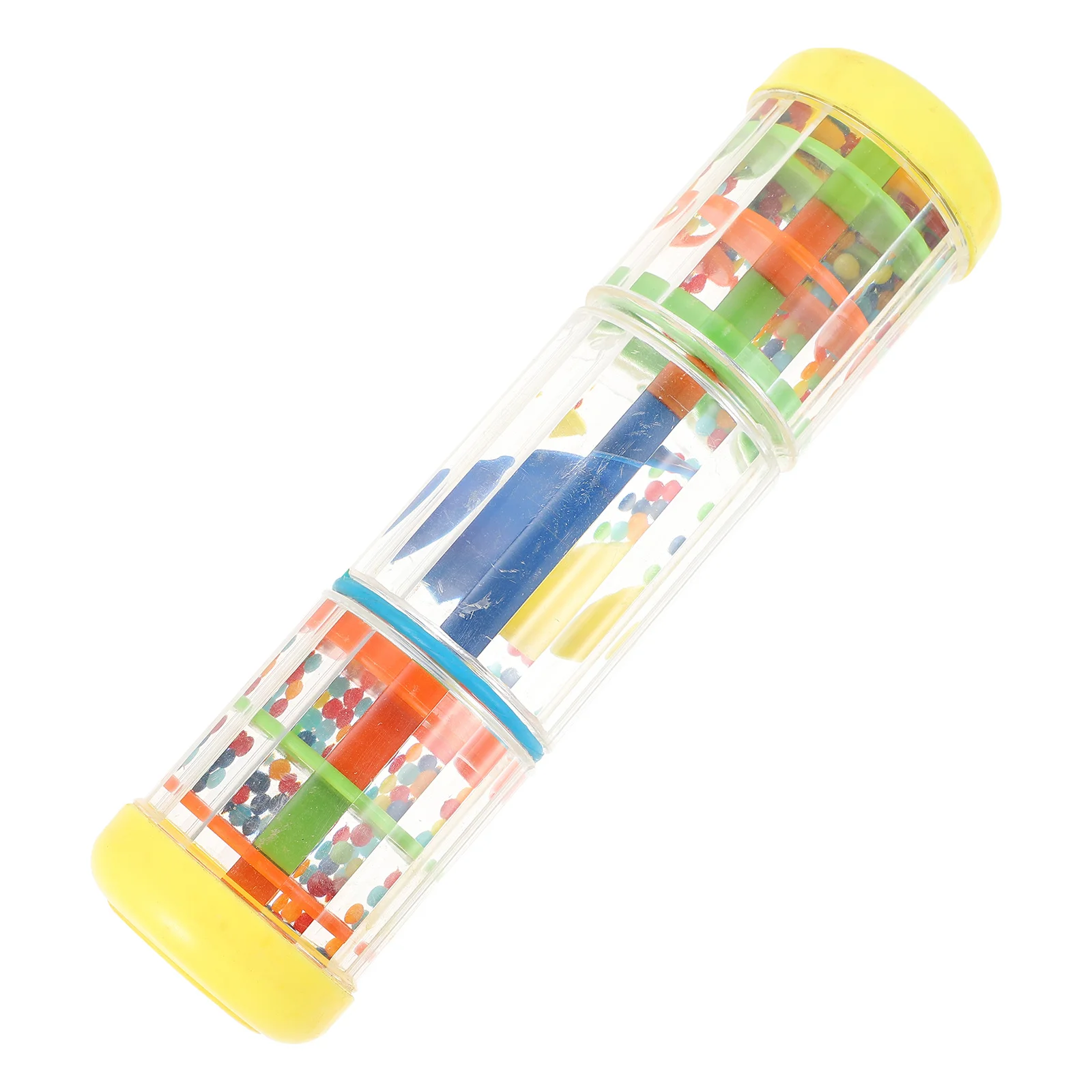 

1Pcs Yellow Rainmaker Musical Instrument Early Educational Rotating Rain Sound Plaything Baby Cognitive Development
