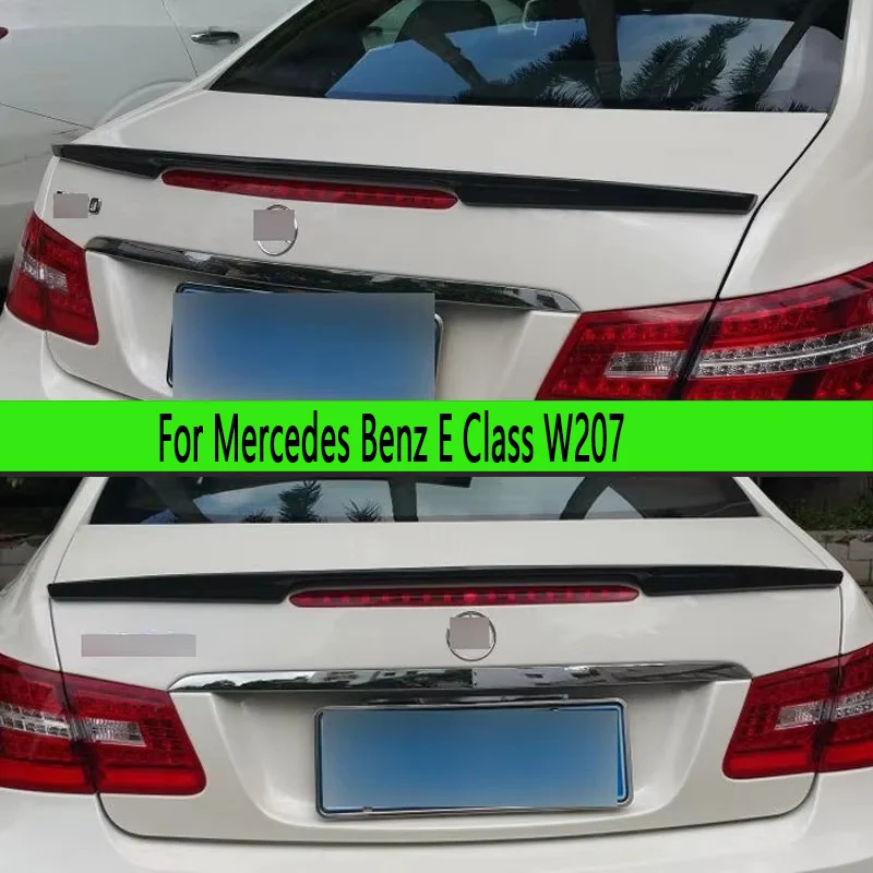 

Для Mercedes Benz E Class W207 E200 E300 Спойлер из углеродного волокна Шунт Задние хвостовые плавники Утконос Крыло автомобиля Модернизация заднего крыла