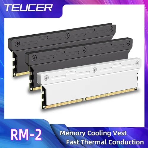 Imagen 1 del producto Disipador térmico de memoria RAM para ordenador TEUCER con almohadilla conductora térmica para memoria de PC de escritorio DDR2/DDR3/DDR4/DDR5