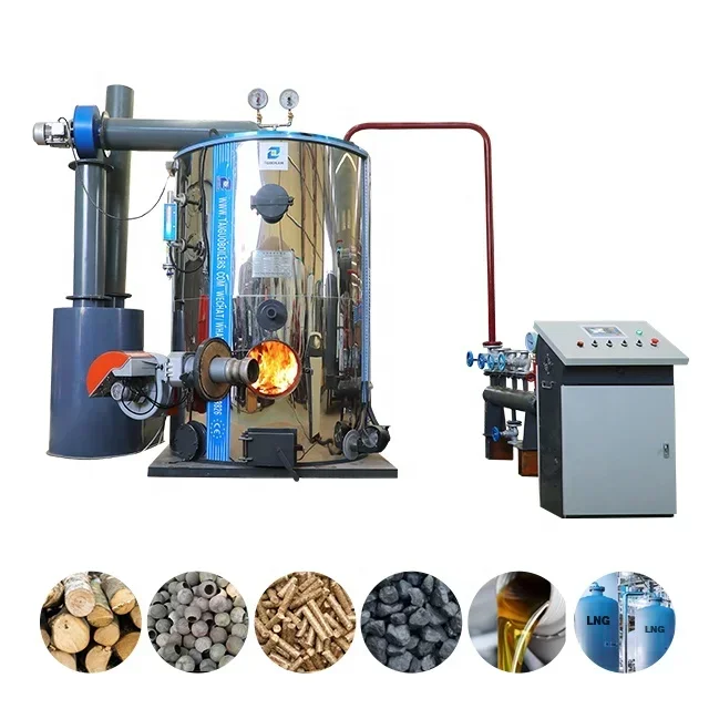 

Portable Steam Boiler 0.2T 0.3T 0.5T 0.7T 1T High Efficiency Vertical Biomass Fuel Wood Pellet GLP Gas Oil Steam Boiler