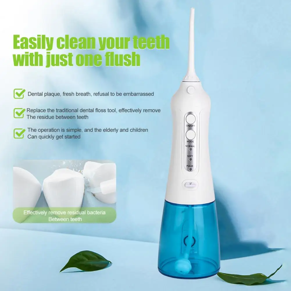 Irrigador oral portátil sem fio ipx7, fio dental, limpeza de 360 graus, à prova d'água, recarregável, limpador dental, gengivas para viagens