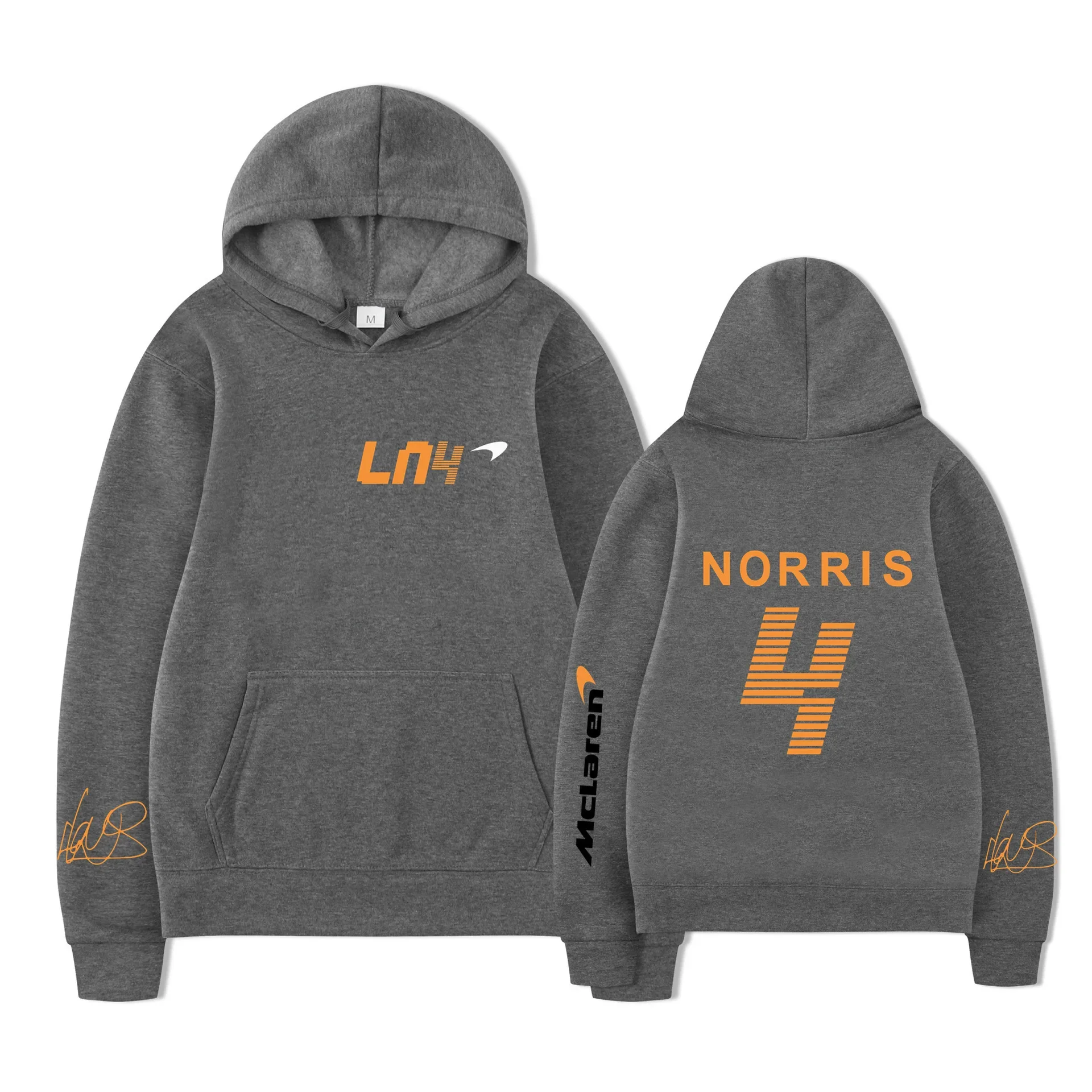 Lando Norris 4 Pattern Print Casual Street Sweatshirt Men's And Women's Same Pure Cotton High Quality Fashion Loose Men's Hoodie