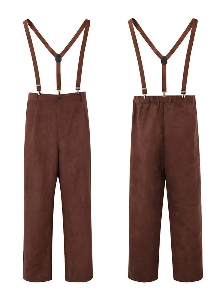 ชุดคอสตูมสไตล์ยุคกลางแบบชนบทสำหรับผู้ใหญ่ ผ้ากันเปื้อนลายสก็อต ชุดคนงาน ชุดชาวนา ชุดฮาโลวีน สินค้ามาใหม่ ชุดการแสดงสไตล์ชาติพันธุ์สำหรับผู้หญิง ทำจากโพลีเอสเตอร์