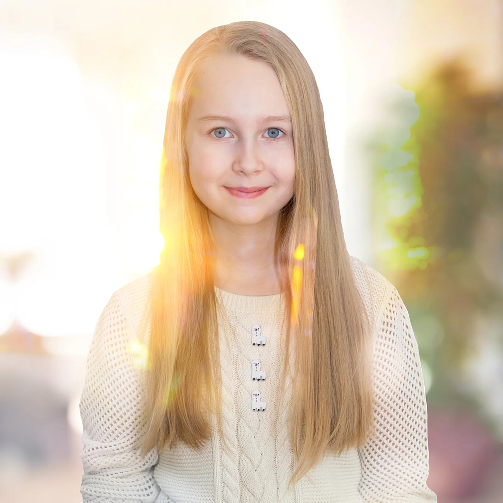 

100Pcs Wooden Alpaca Buttons Cartoon DIY Sewing Craft Wood Buttons 2 Holes Decorative for Handmade Clothing Projects