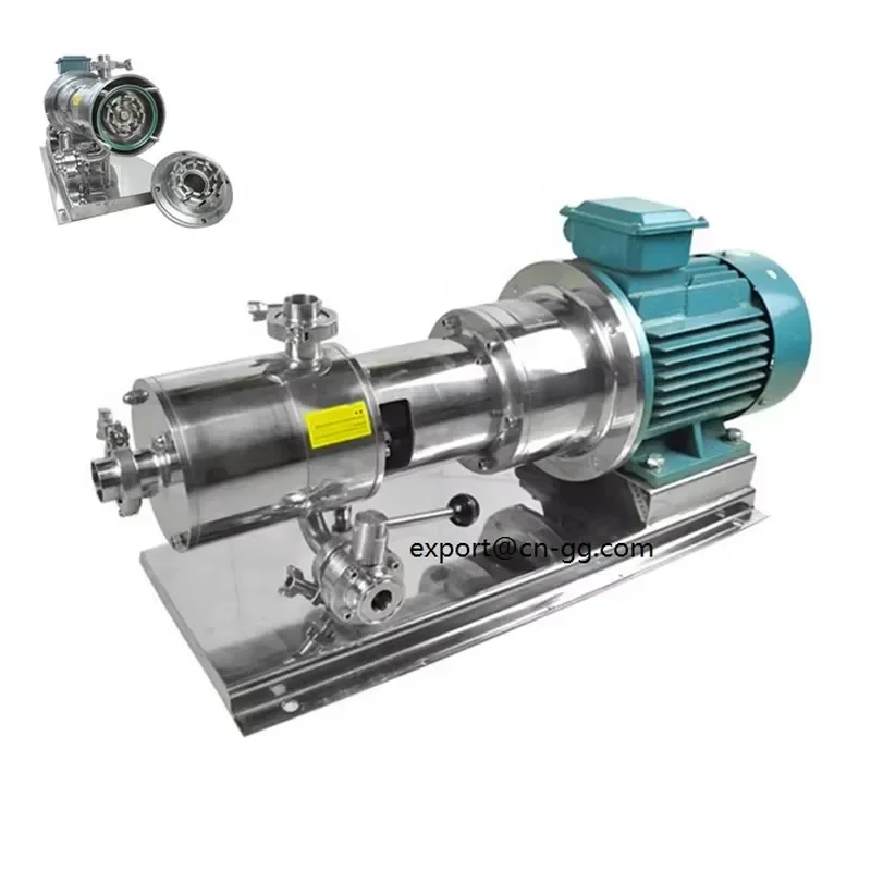 3 Stage Inline High Shear Emulsifier/mixer/homogenizer/pump for Food Grade