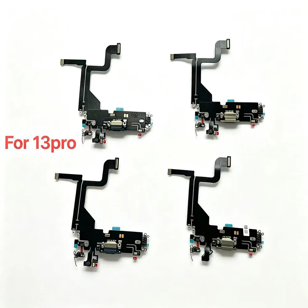 For Iphone 13 13 Pro USB Dock Charger Connector With Microphone Flex Cable For Iphone 13 13 Mini 13 Pro Charge Dock Connector