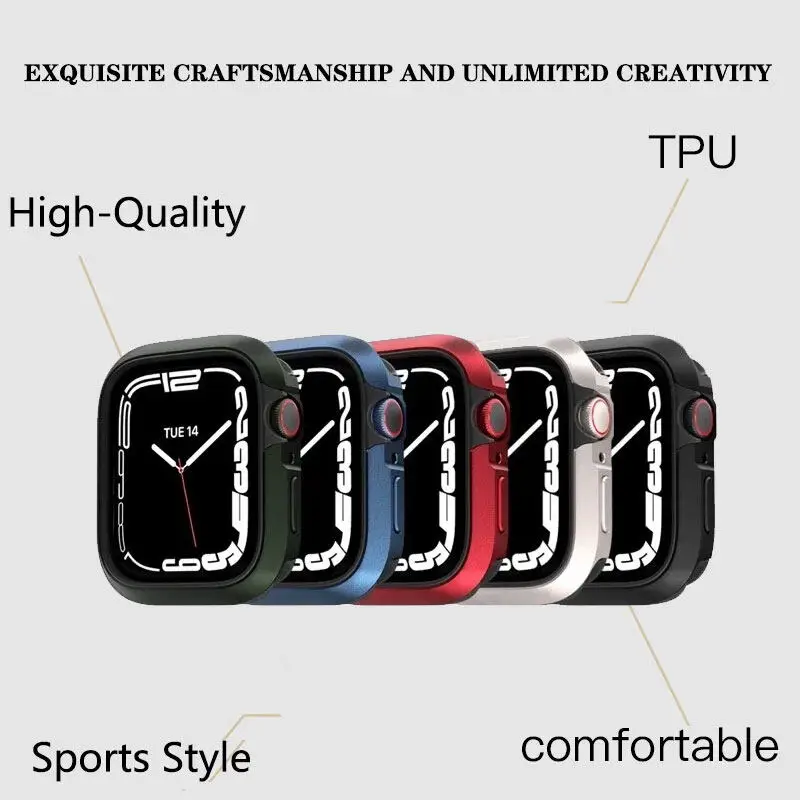 SwitchEasy Modern Odyssey Aluminum Alloy Case Metal + TPU Apple Watch Case For apple watch 9 iwatch 8 7 SE 45mm 41mm 44mm 40mm