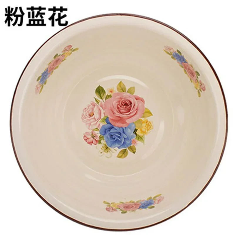 

Enamel Enamel Basin Hot Water Basin Milk Bottle Soup Baby Wash Face and Basin Boutique Household Supplies Ramen Bowl Noodle