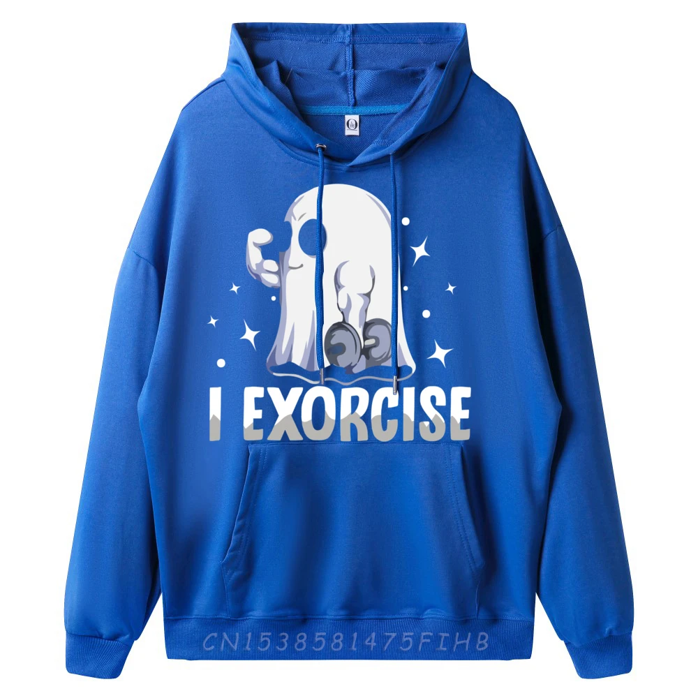 Funny Gym Exercise Workout Spooky Halloween Ghost I Exorcise Fashion Hoodies Men Men Clothes