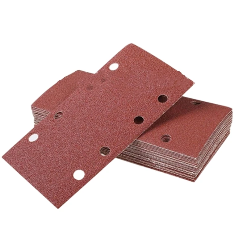 

185x93mm Rectangular Abrasive Pads High Adhesion Flocking Surfaces Multiple Grit