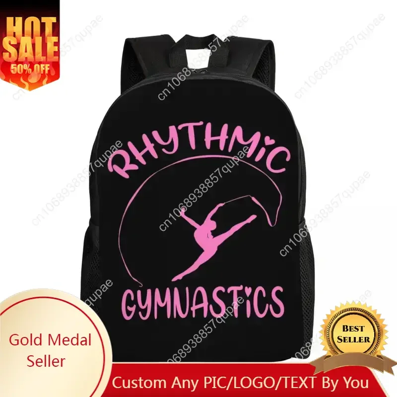 

Dance Rhythmic Gymnastics Backpacks for Women Men Water Resistant School College Bag Print Bookbag